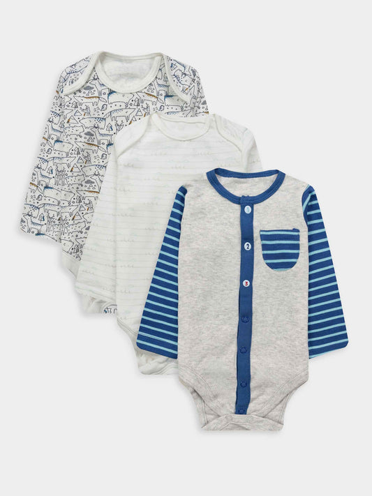 Baby 3 Pack L/S Bodysuits
