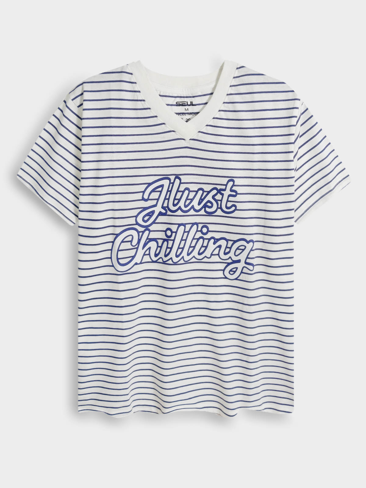 Ladies Striped Shorty Set