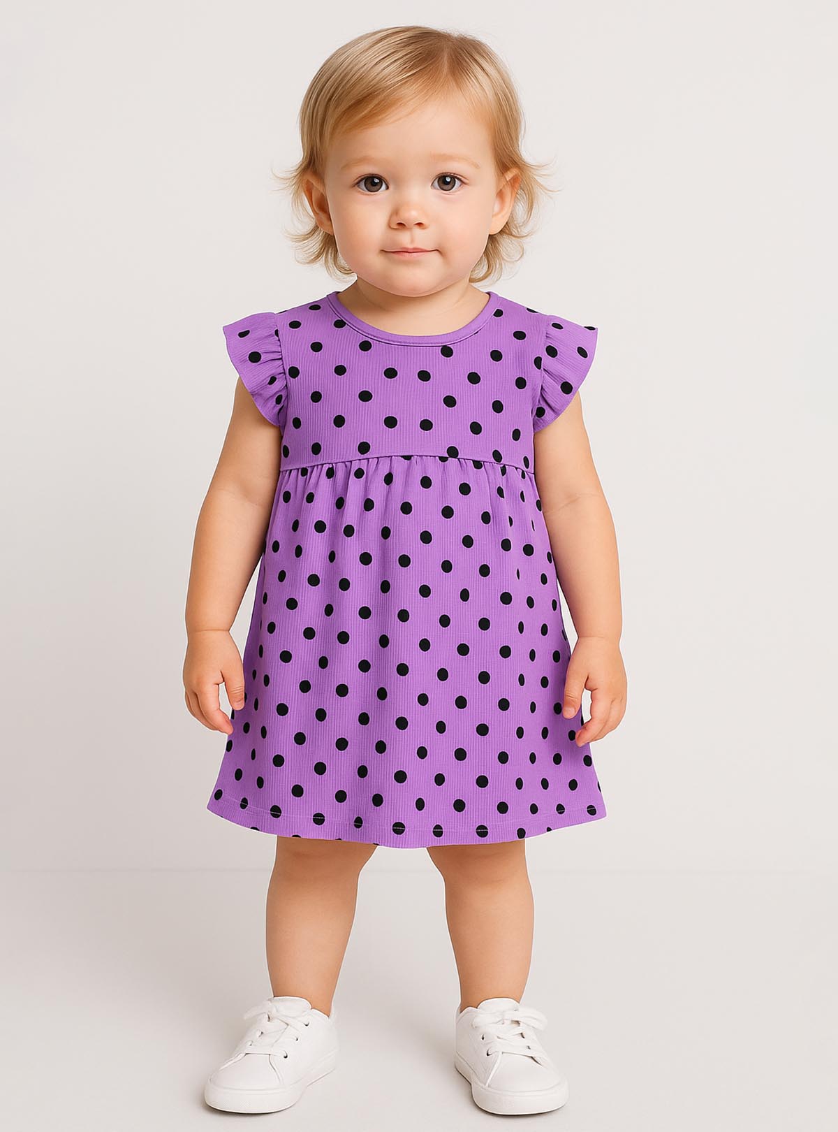 Polka Dot Printed Baby Girls Dress