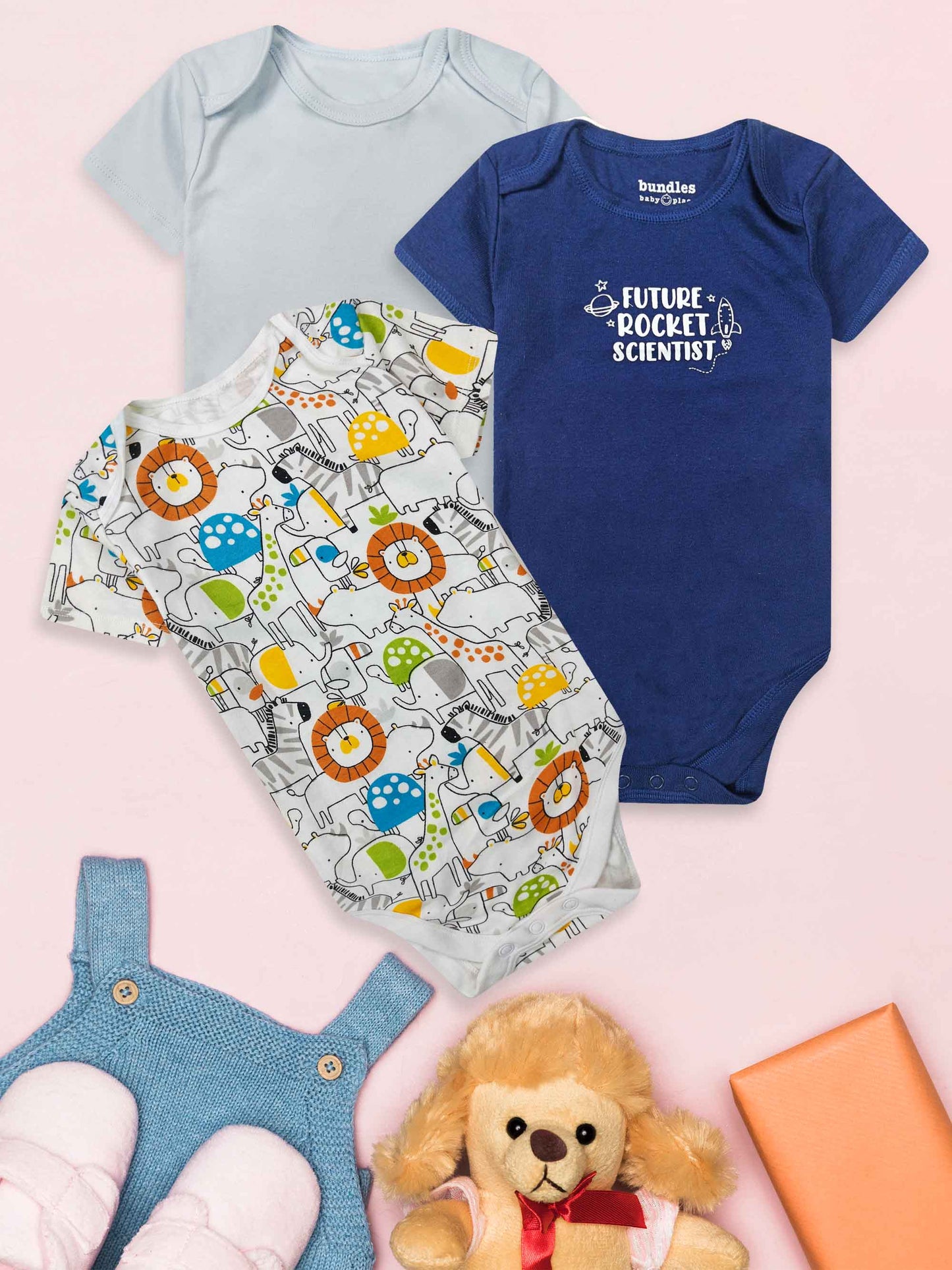 Baby 3 pack S/S Bodysuits | Boys and Girls