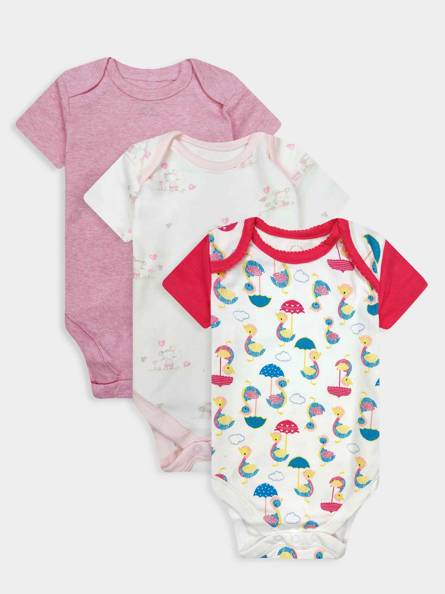 Baby 3 pack S/S Bodysuits | Boys and Girls
