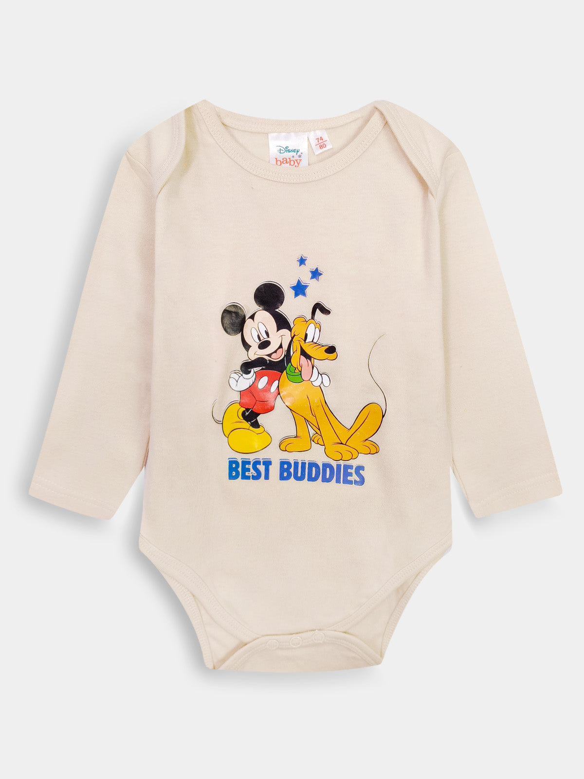 Baby Printed Beige Bodysuit