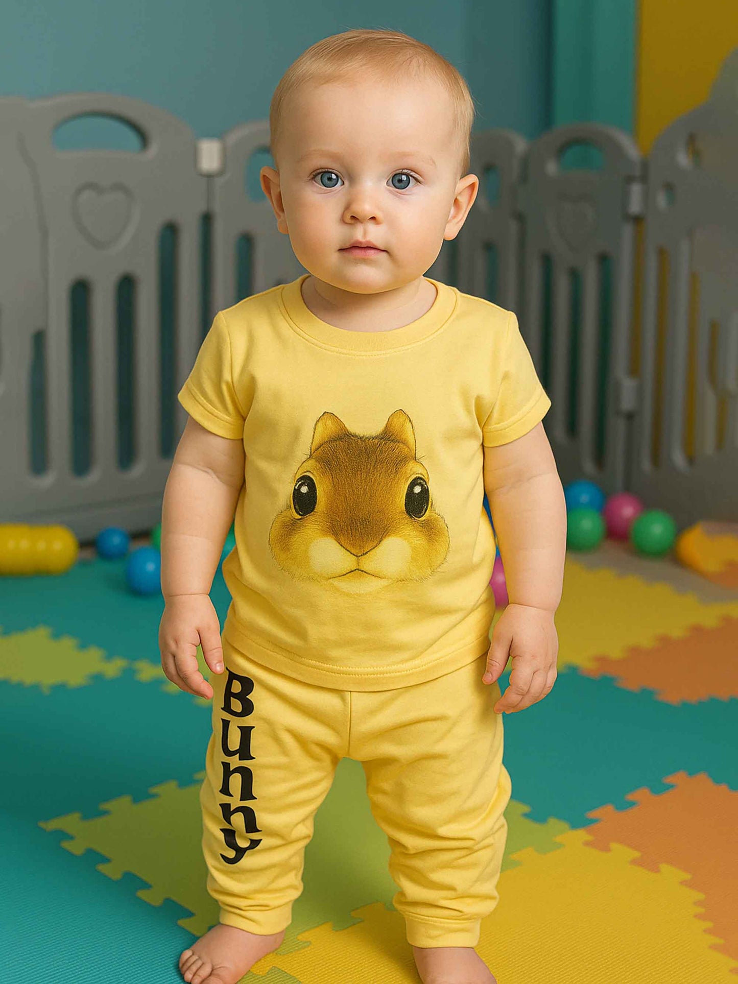 Baby Girls Printed Pyjama Set