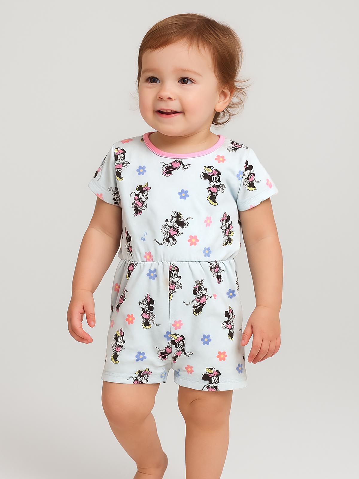 Baby Girls Printed Dungaree