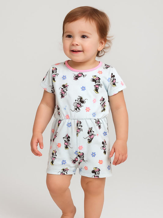 Baby Girls Printed Dungaree