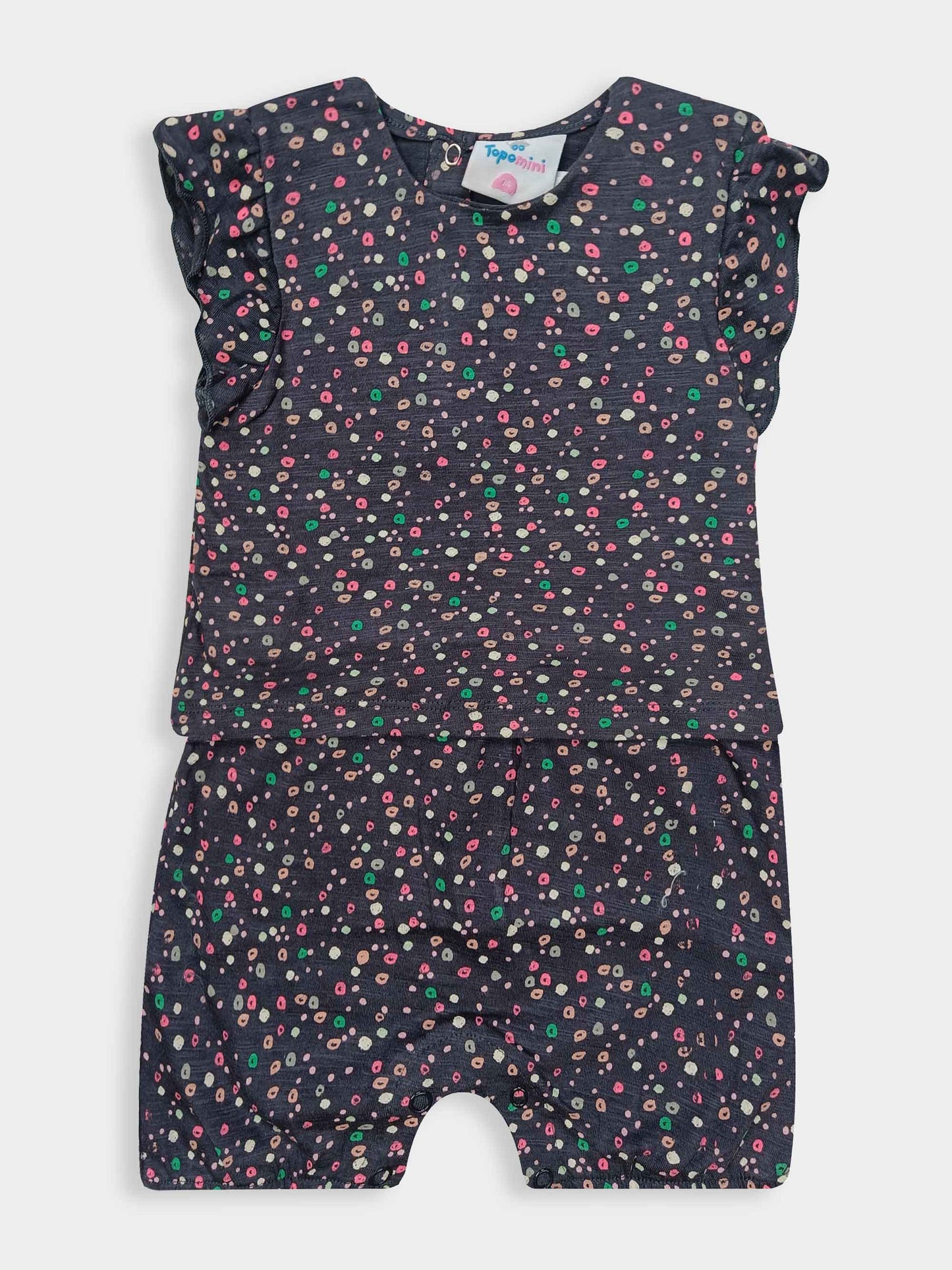 Baby Girls Printed Coverall