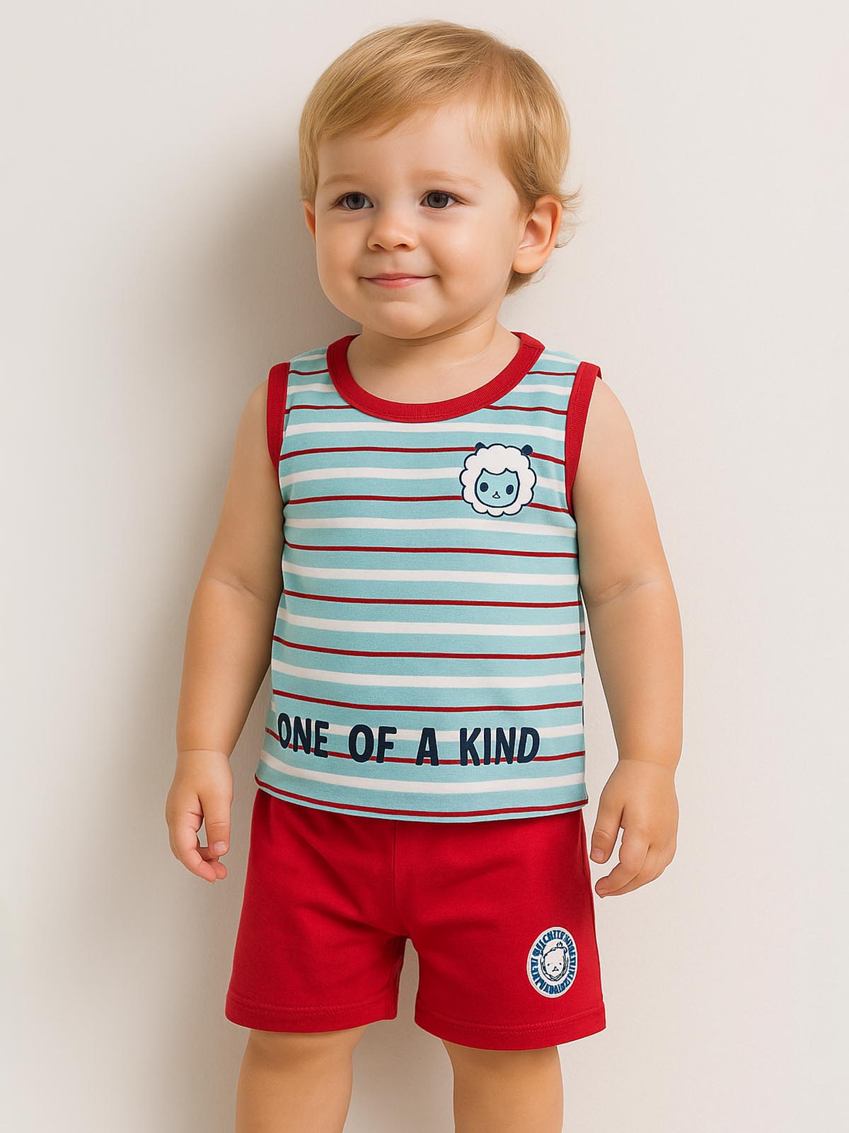 antix Baby Boys Printed Shorty Set
