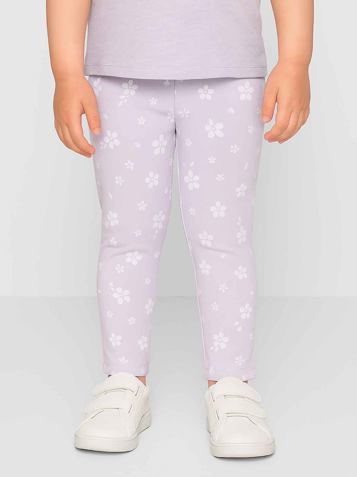 Baby Girls Stretch Lilac AOP Legging