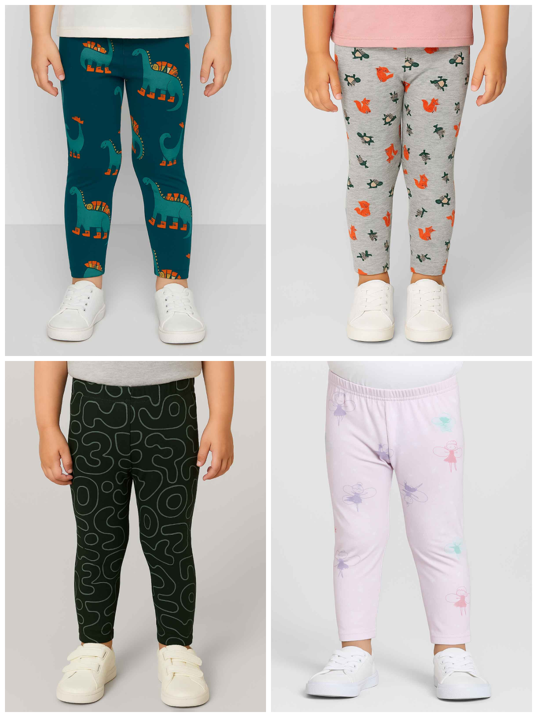 Baby Girls Stretch Legging AOP