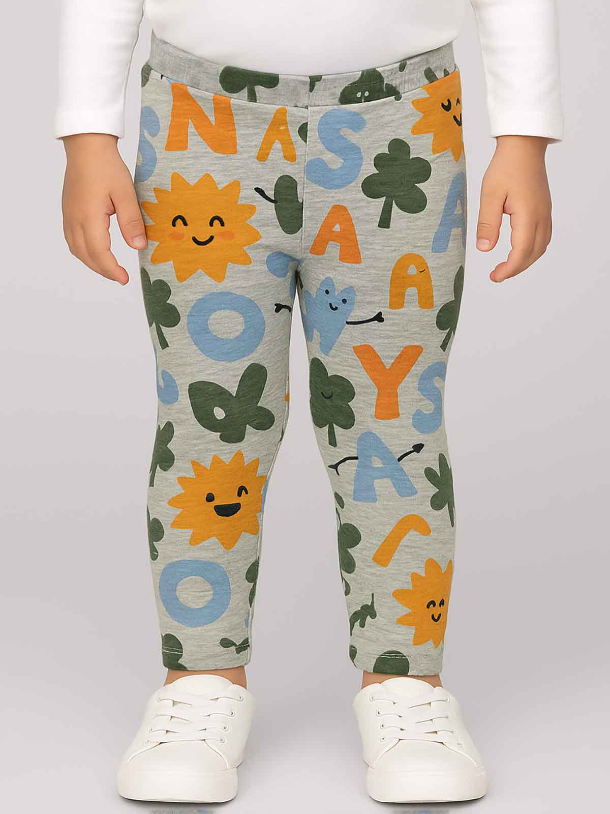 Baby Girls Stretch Legging AOP