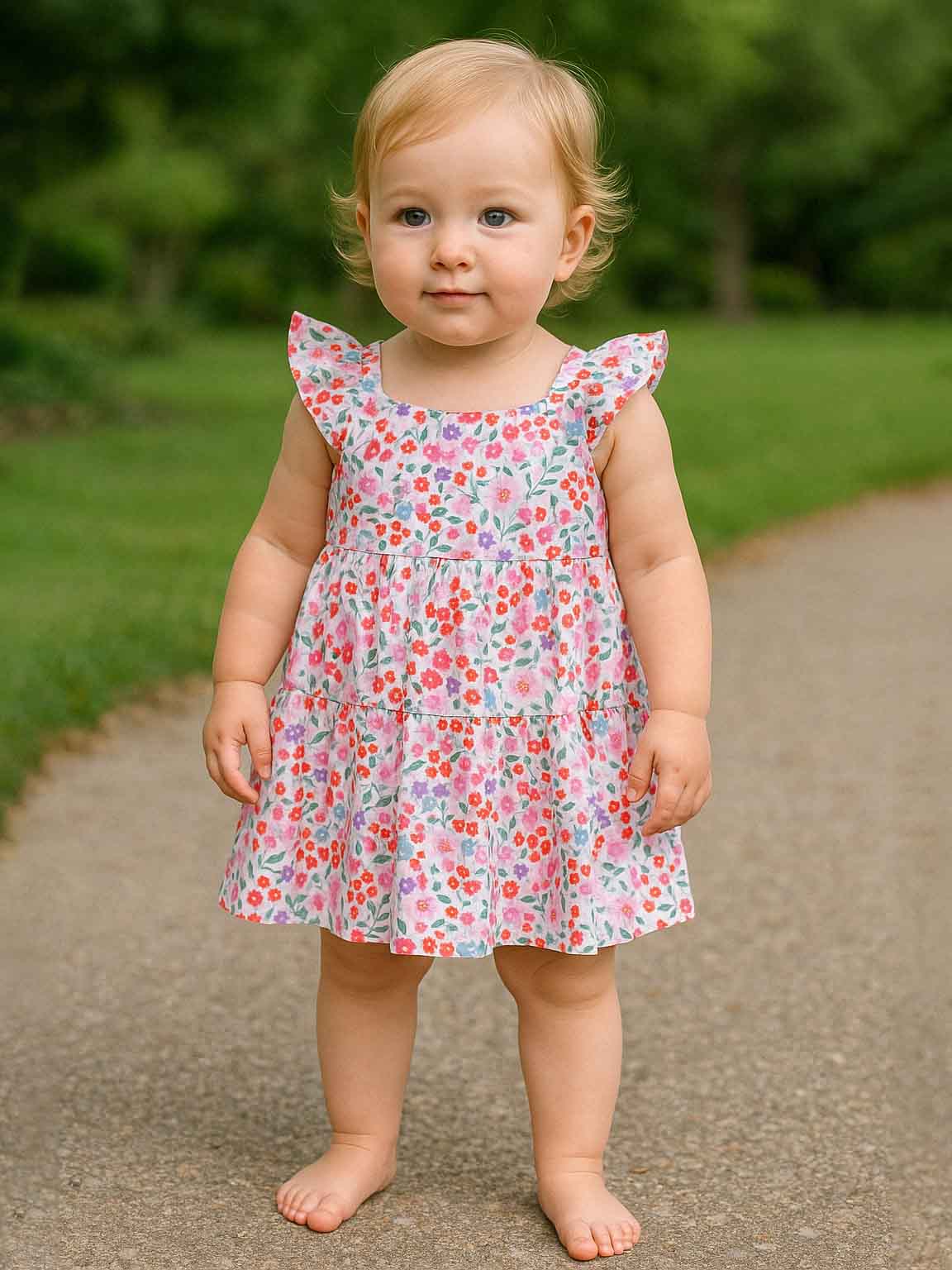 Baby Girls Printed Short Dress