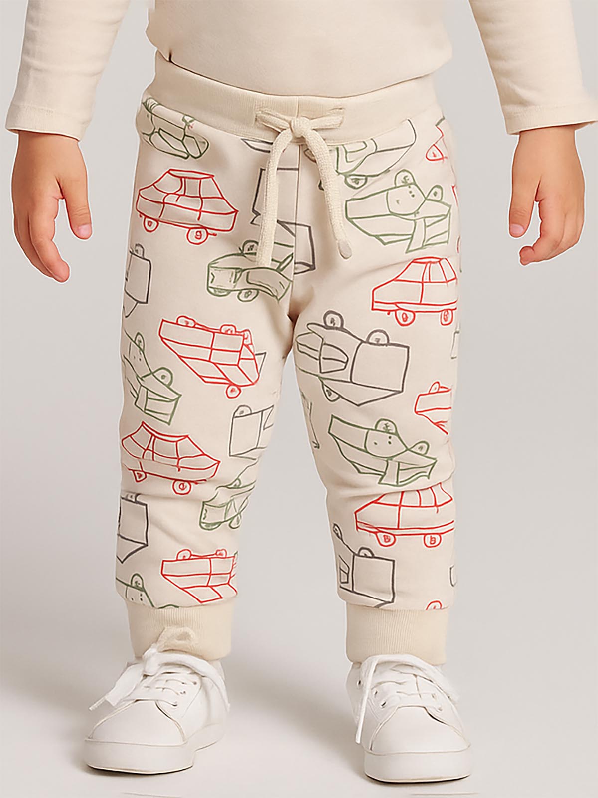 Baby Boys French Terry Beige Jogger
