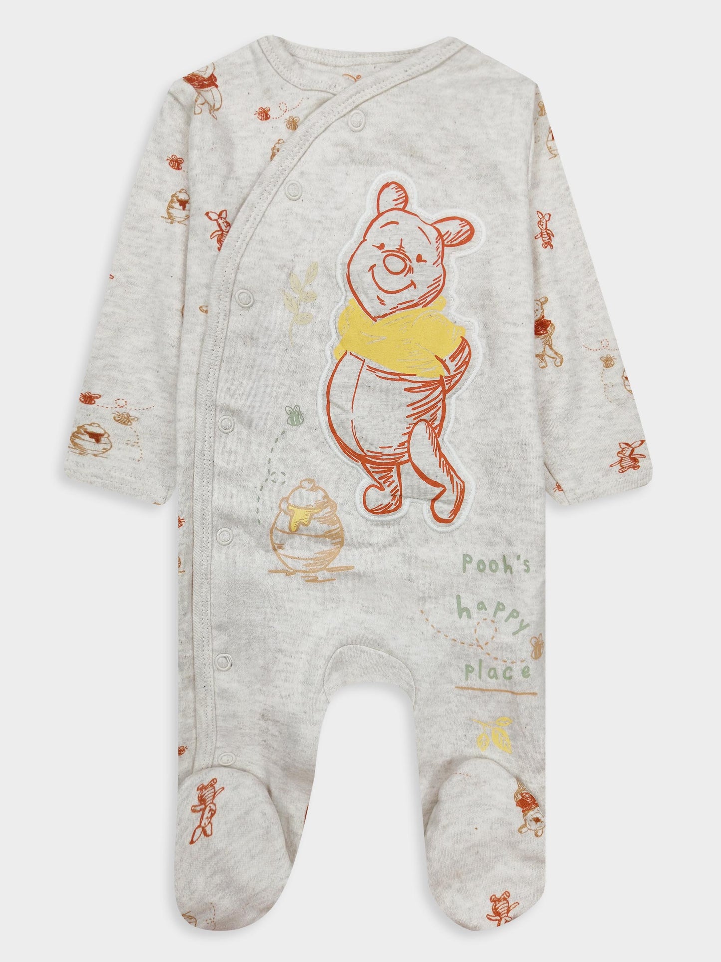 Baby 3Pk Sleepsuits Character Brands