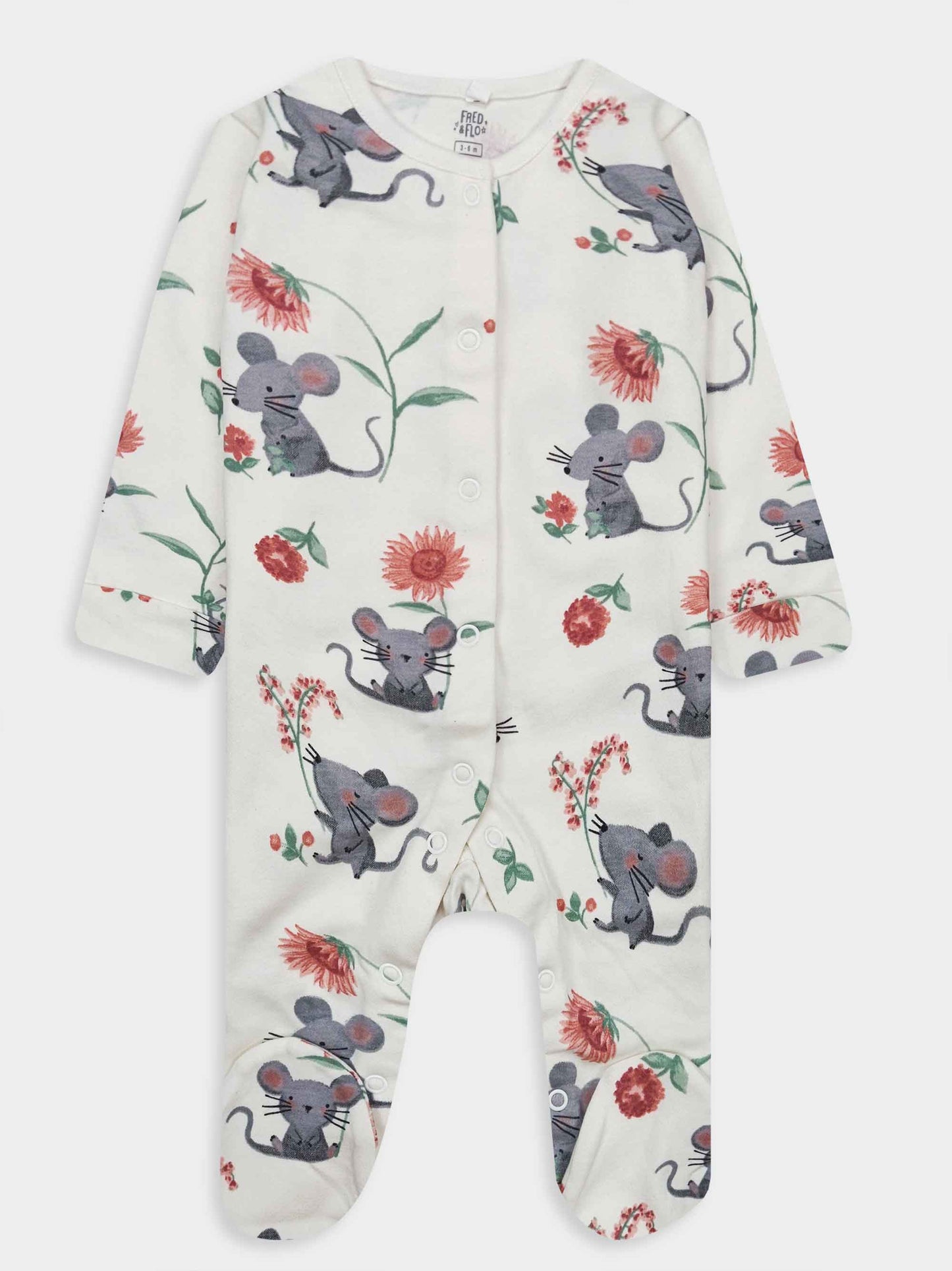 Baby 3Pk Sleepsuits Character Brands