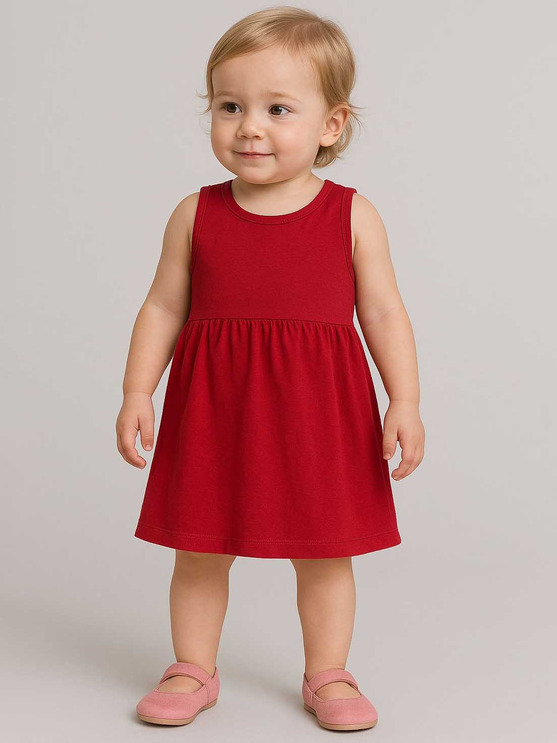 Baby Girls Sleeveless Knit Dress