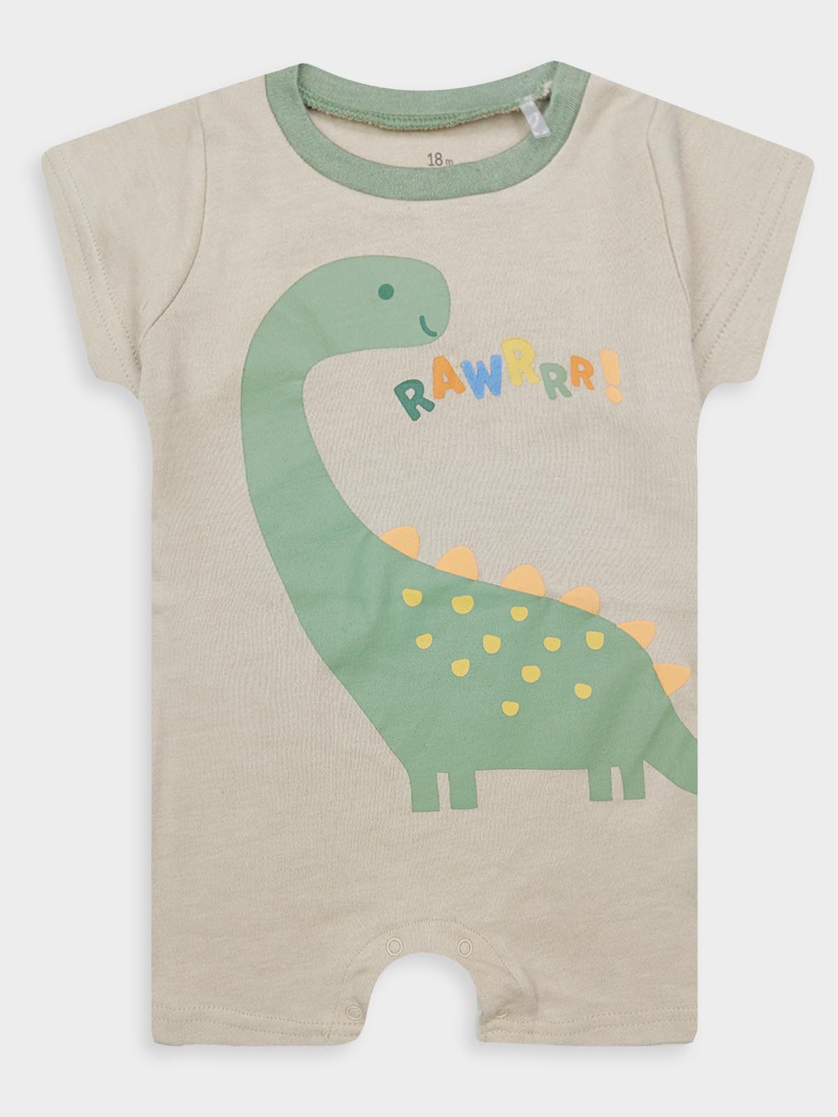 Baby Boy Dino Printed Playsuits