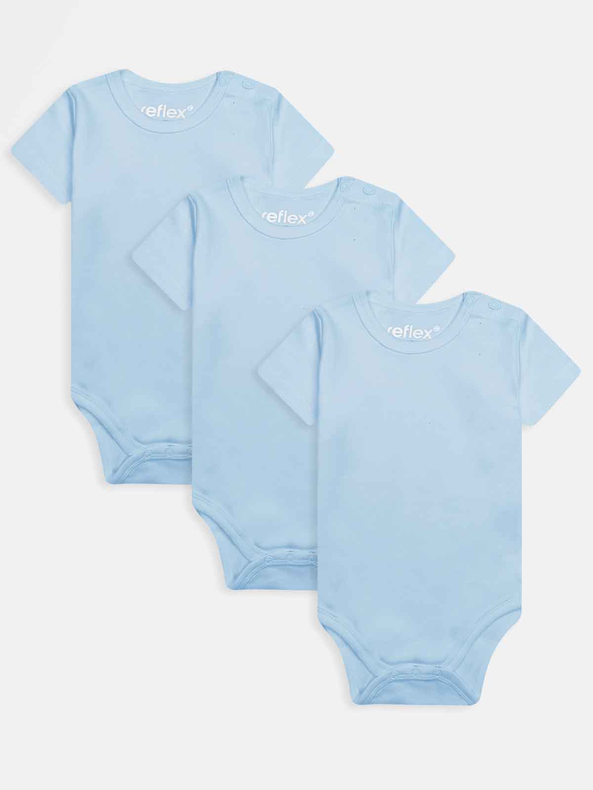 Baby 3 Pack Short Sleeve Bodysuits