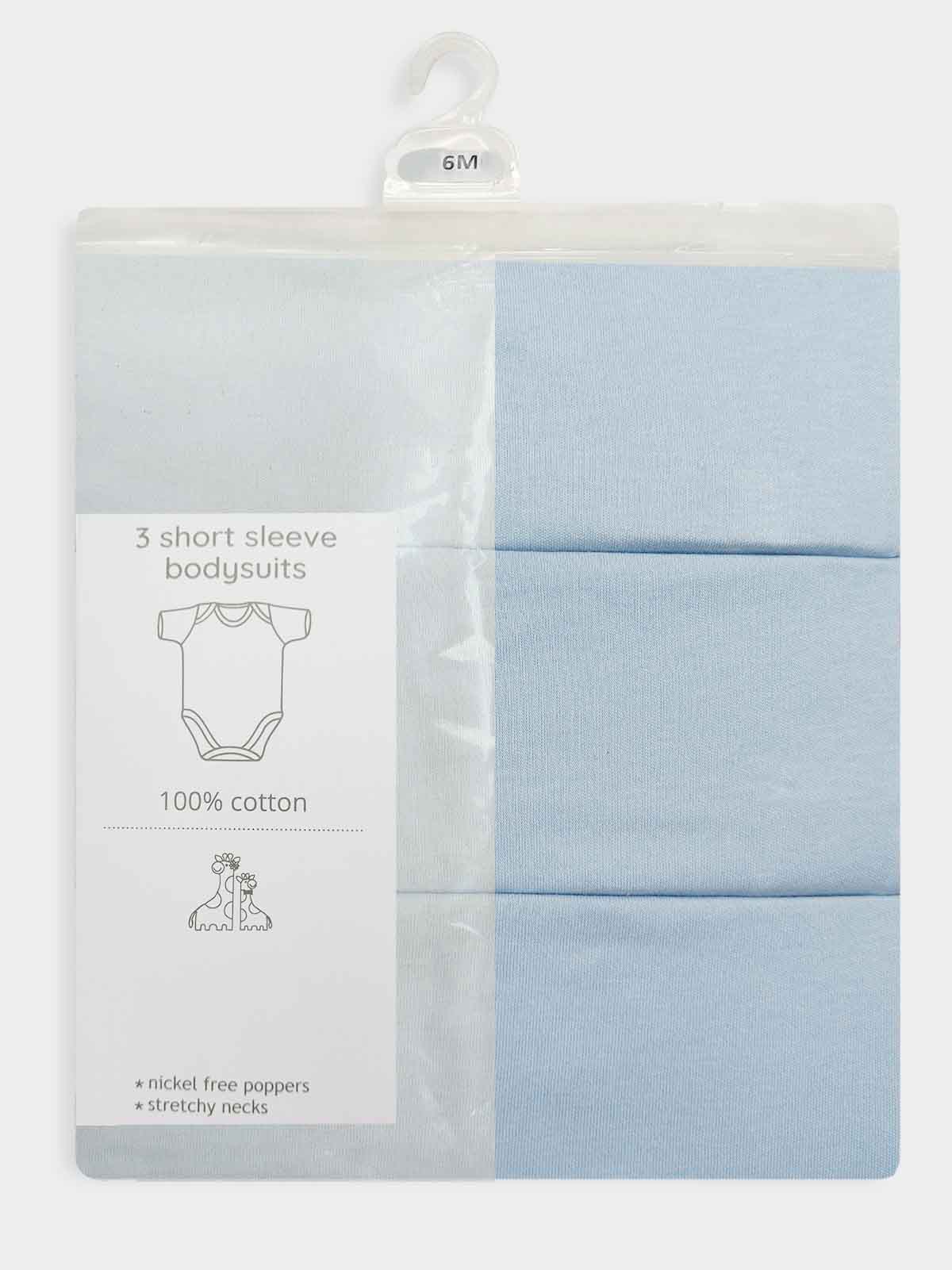 Baby 3 Pack Short Sleeve Bodysuits