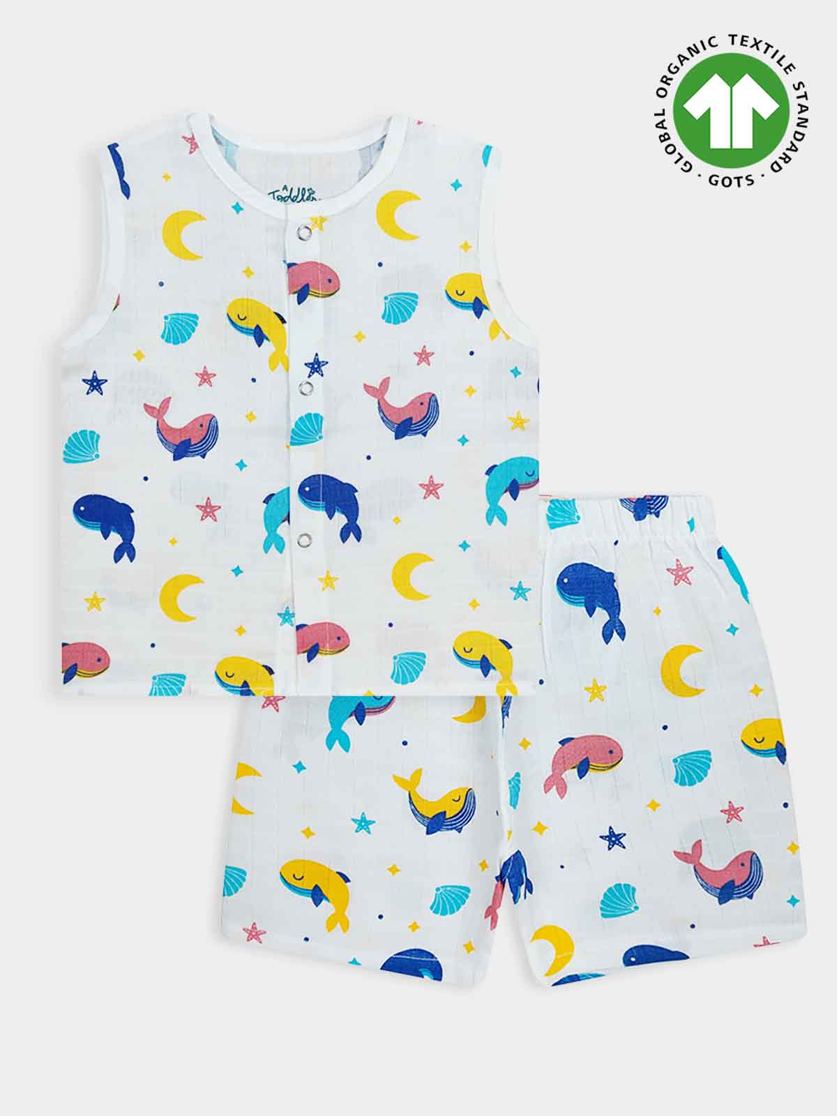 Baby Muslin Jabla Shorty Set