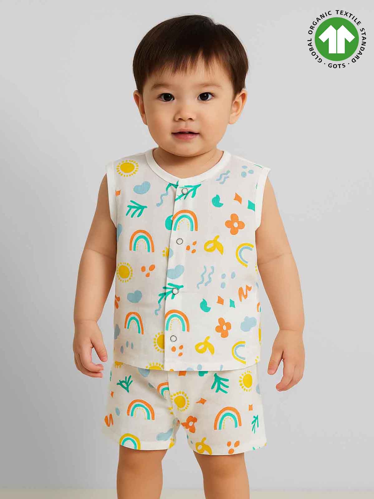 Baby Muslin Jabla Shorty Set
