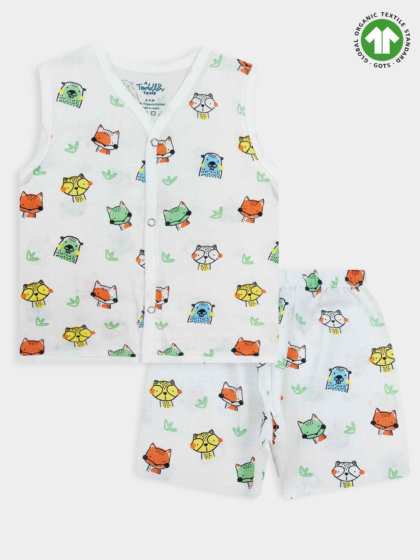 Baby Muslin Jabla Shorty Set