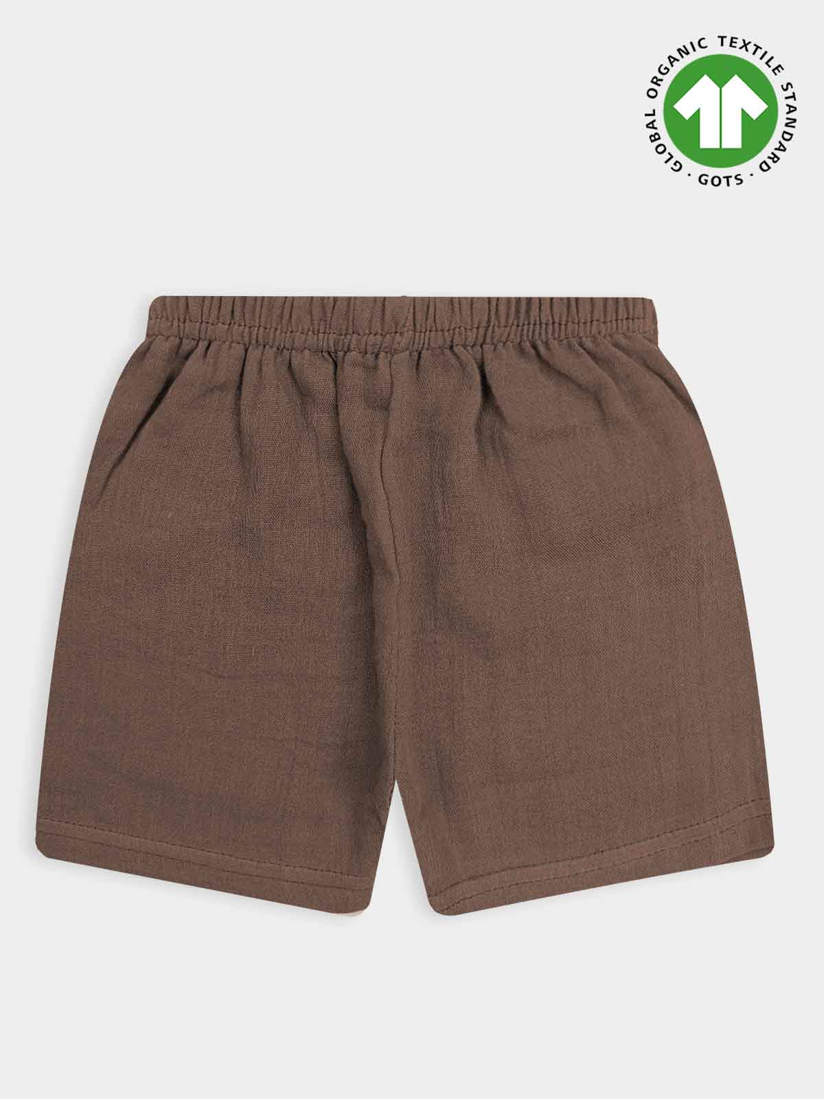 Baby Boys Co-Ord Shorty Set Brown