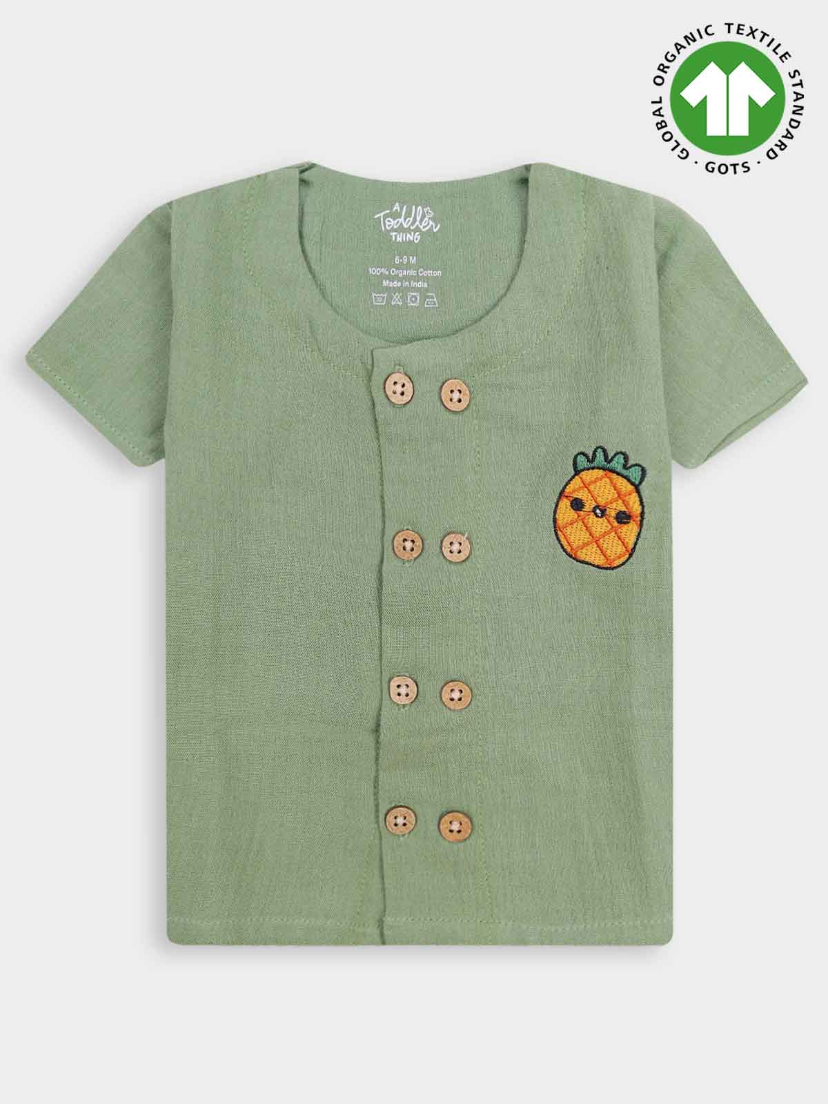 Baby Boys Co-Ord Shorty Set Green