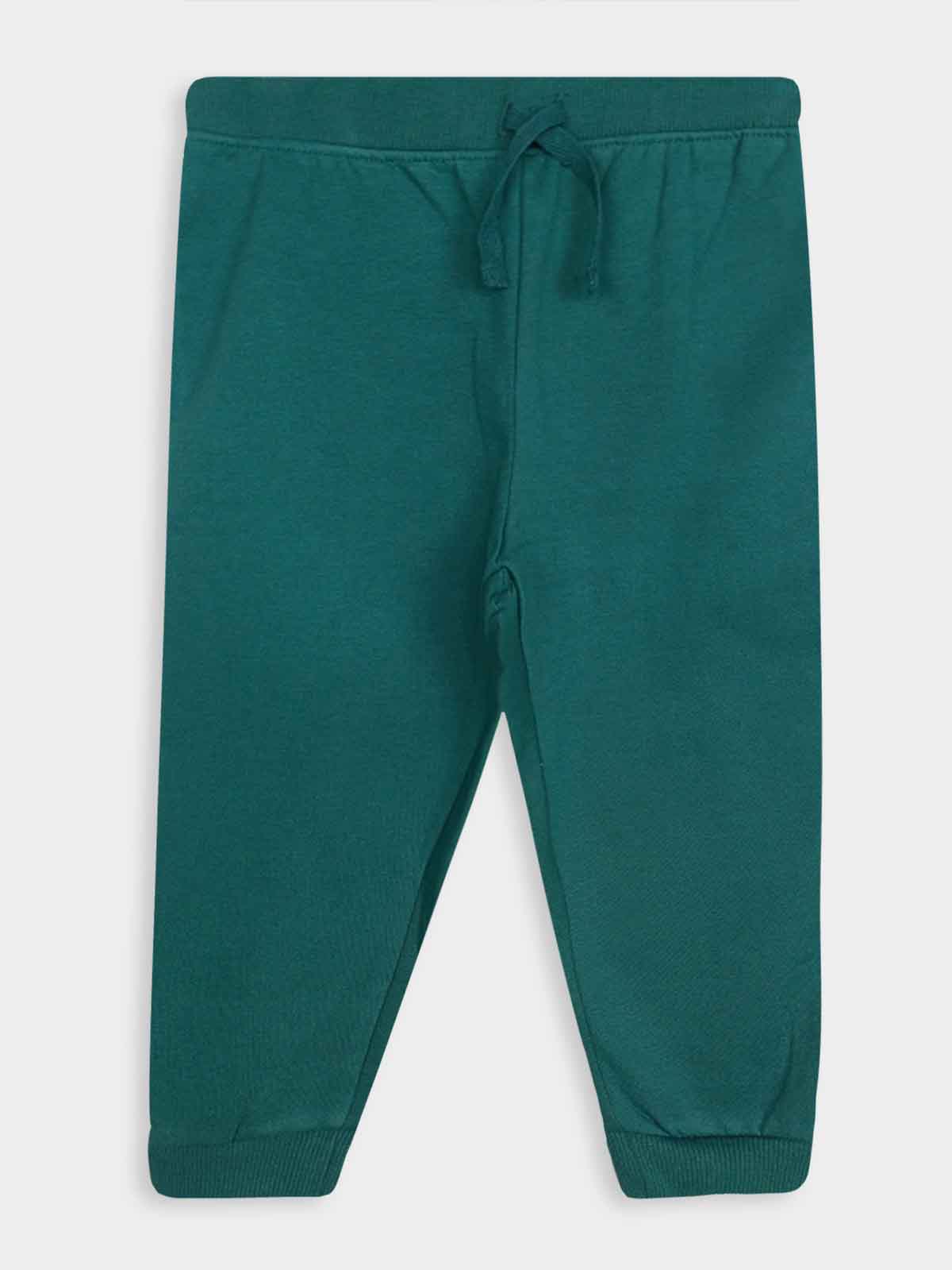 Baby Boys Green Fleece Jogger
