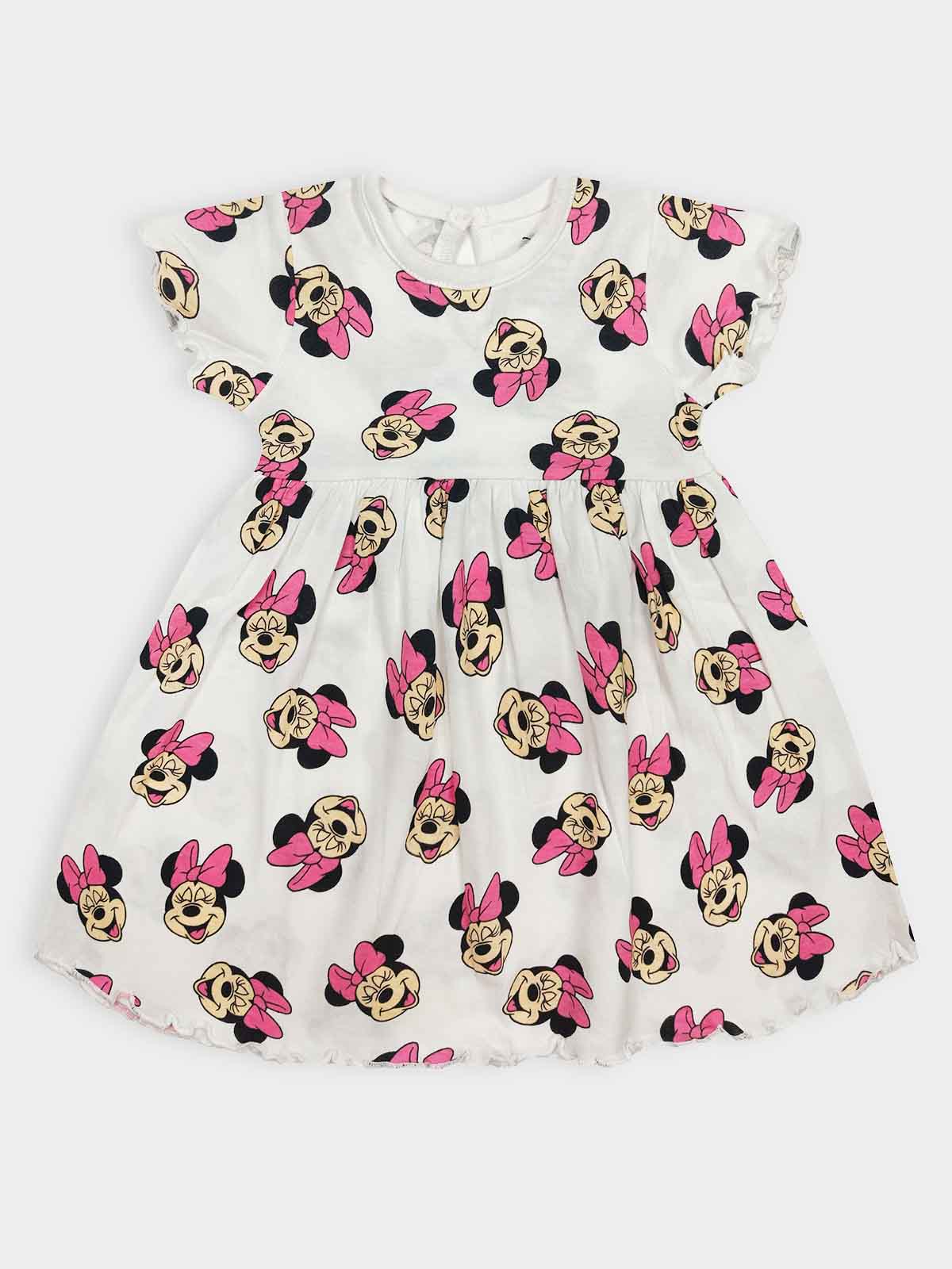 Baby Girl Printed White AOP Dress
