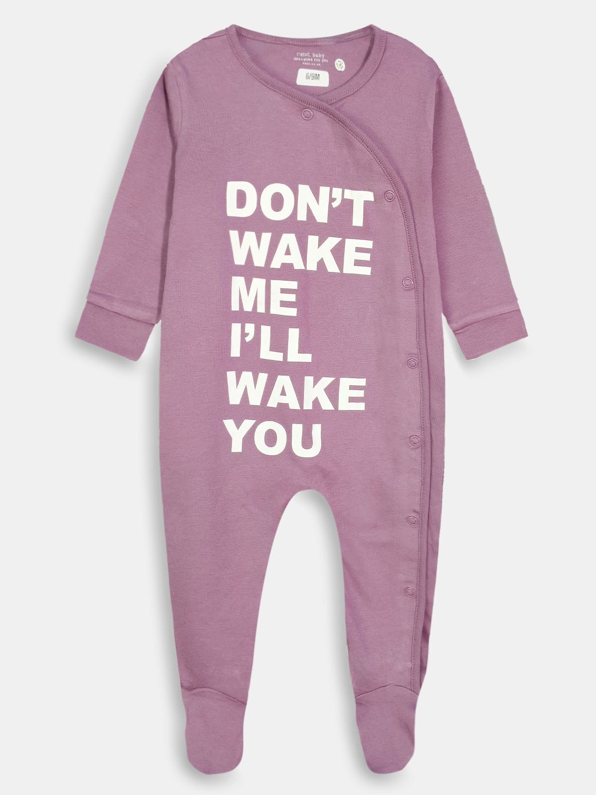 Baby Printed Purple Sleepsuit
