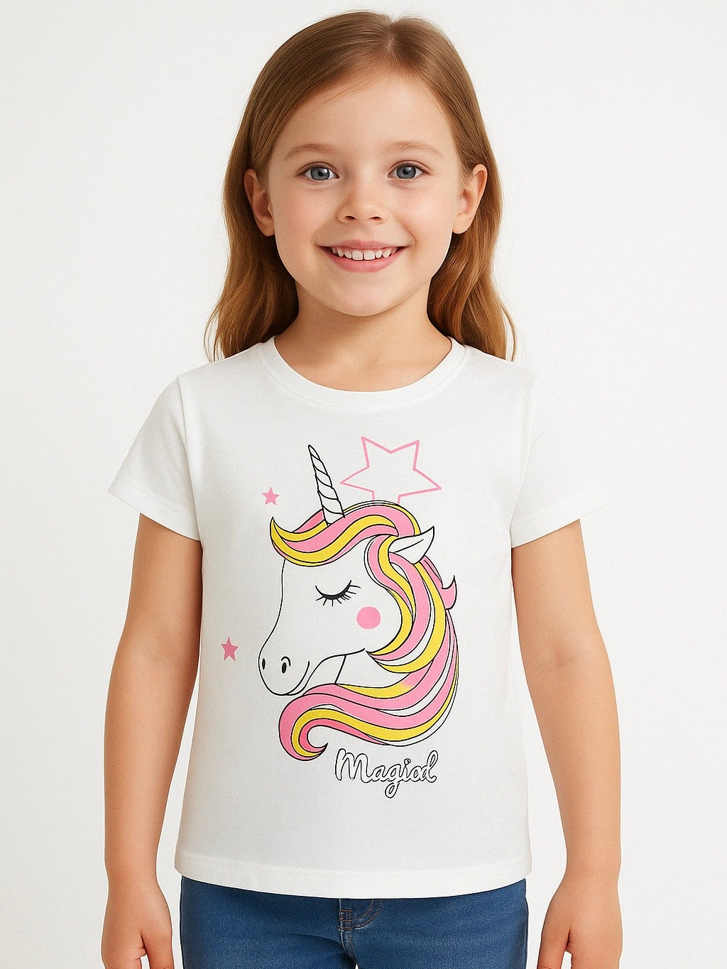 Girls Printed Stretch Top