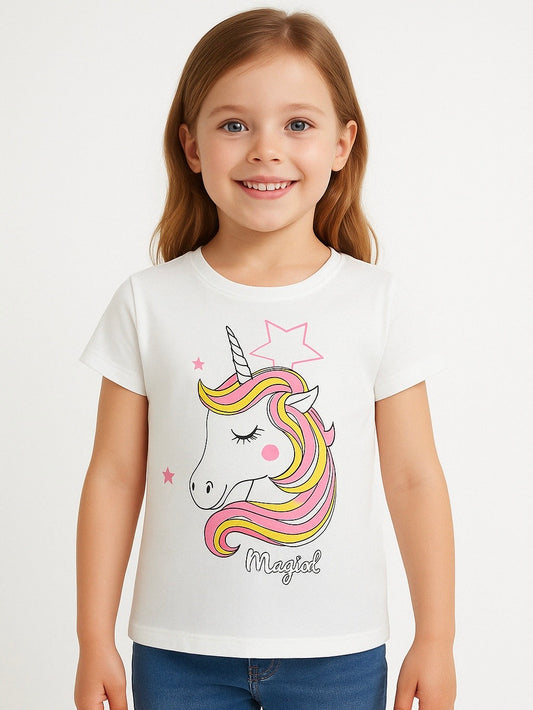 Girls Printed  Stretch Top