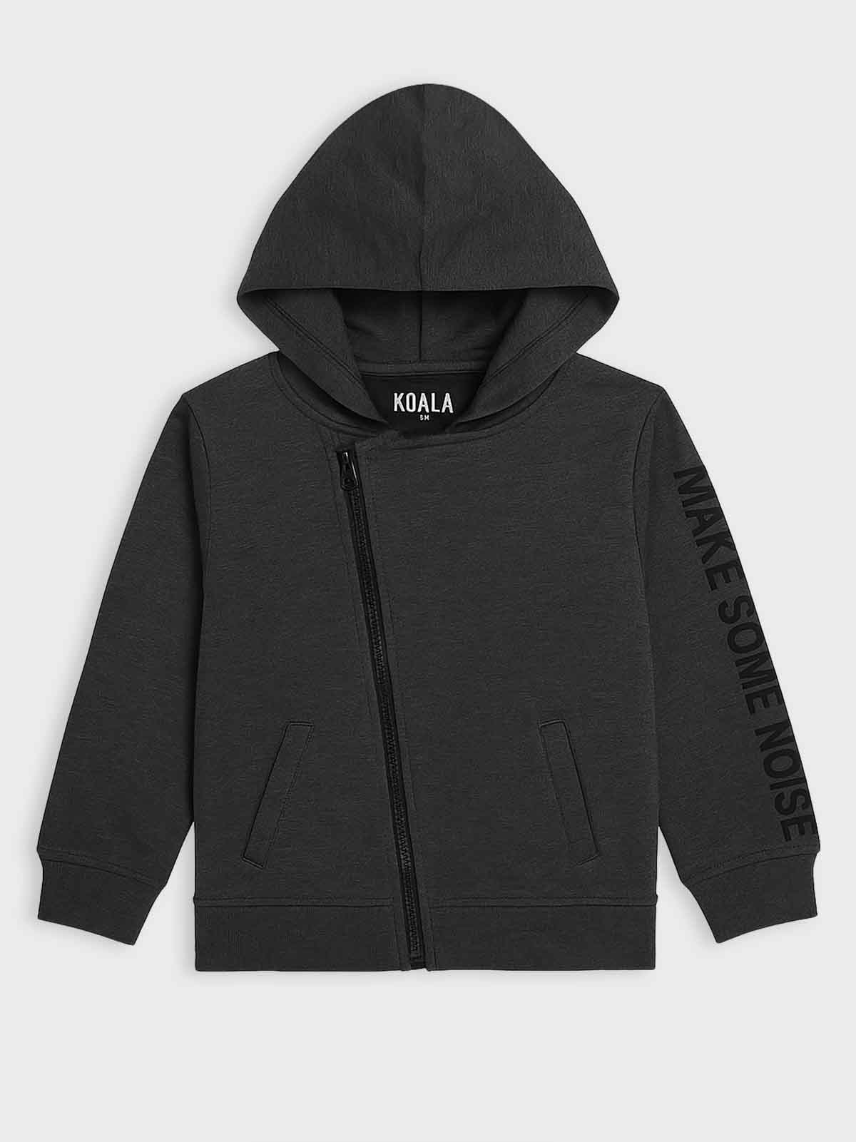 Baby Boys Hooded Kimono Zipper Sweatshirt