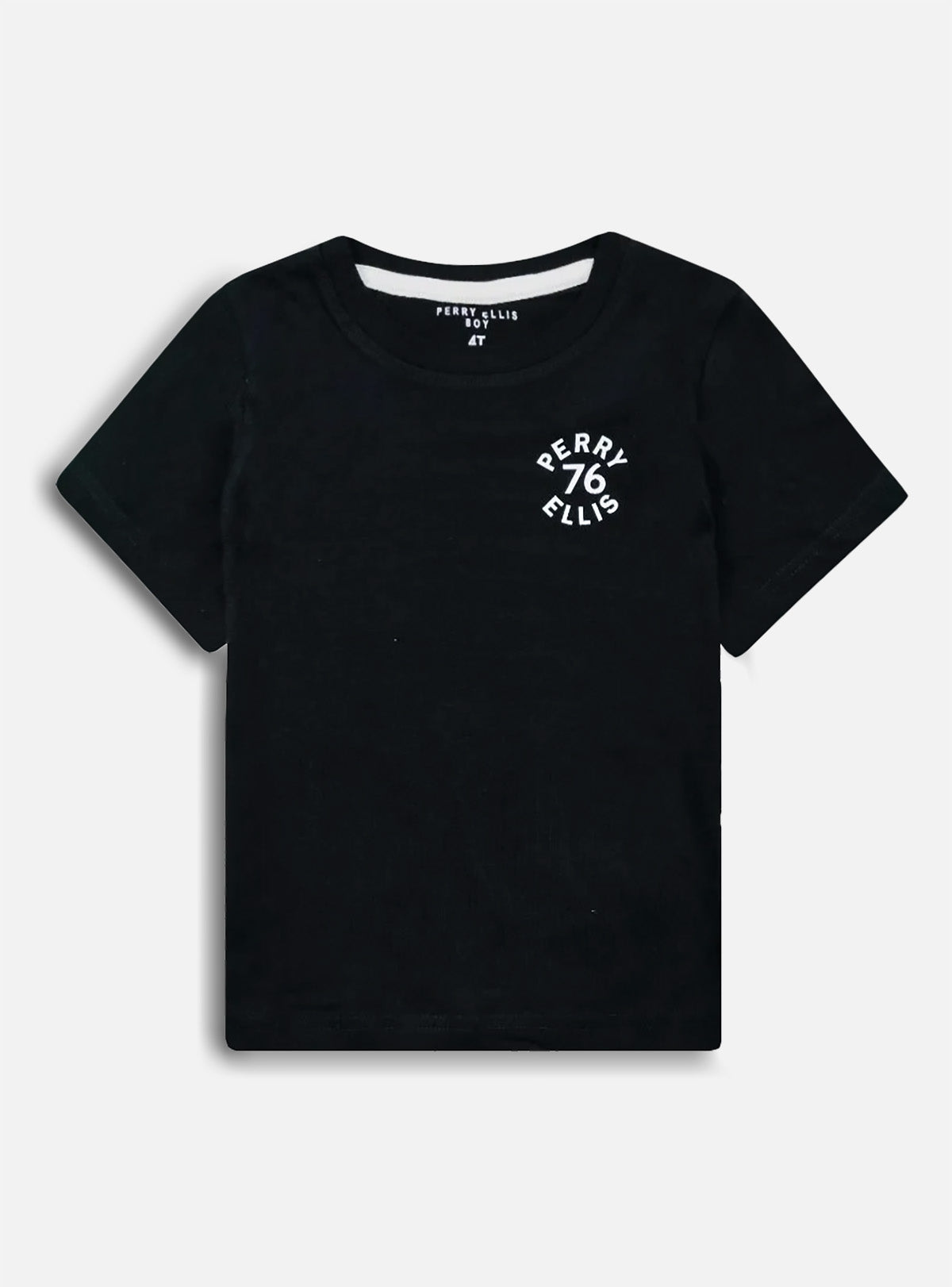Boys Crew Neck 2 Pack Black T Shirts