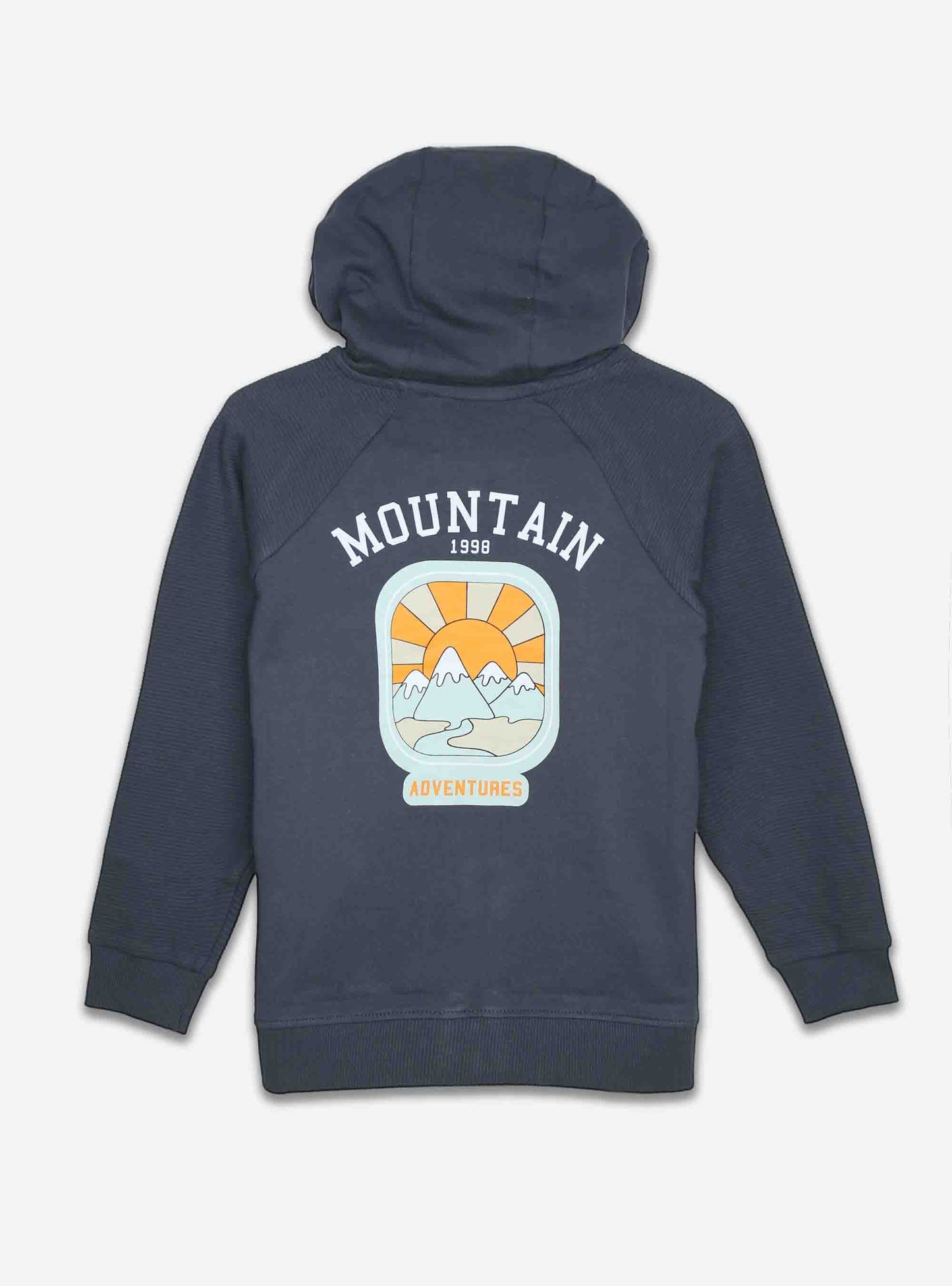 Boys Full Zipper Sweatshirt Grey