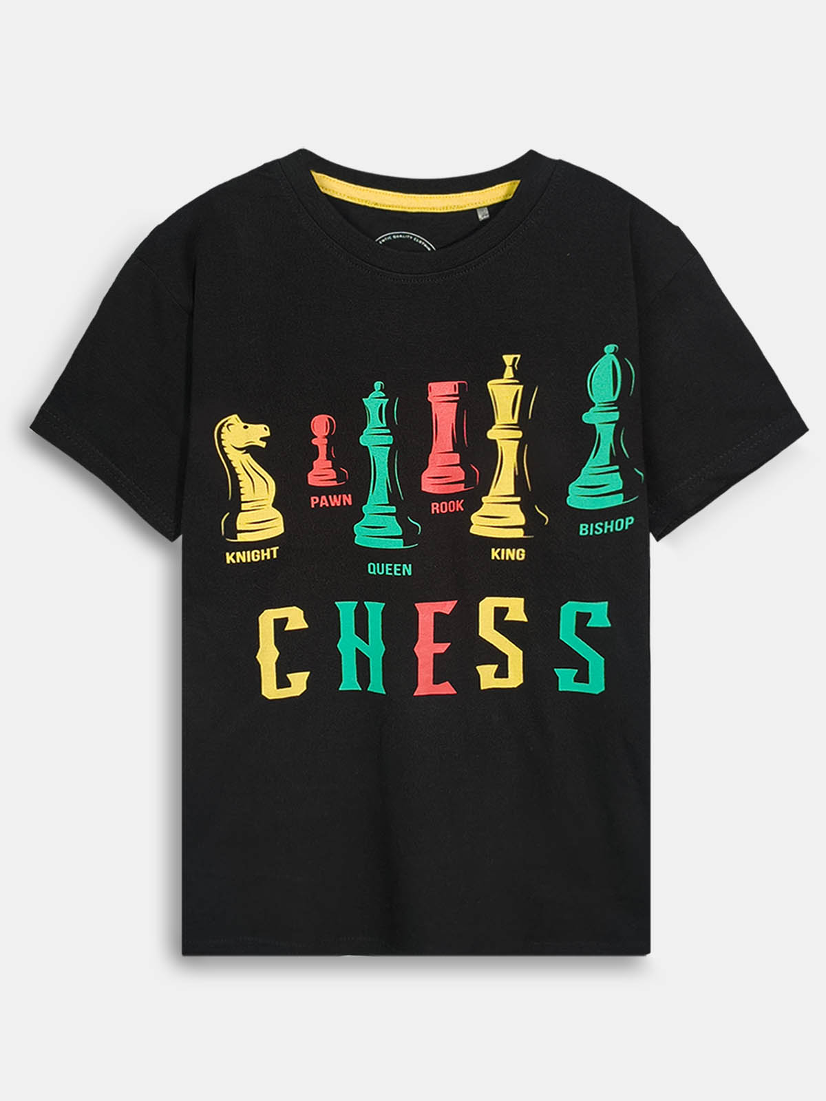 Boys Printed T Shirt Black