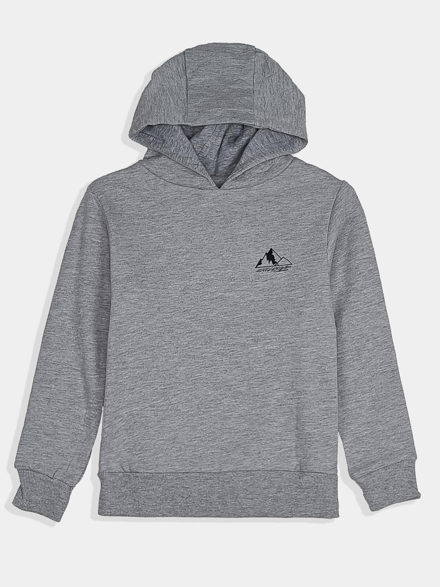 Boys Hooded Pullover Grey Sweatshirt
