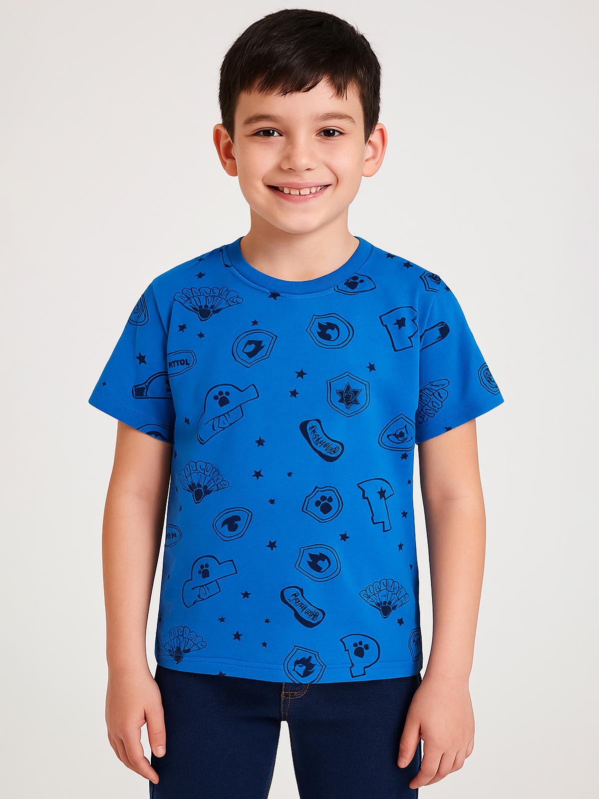 Boys Printed French Terry T-Shirt