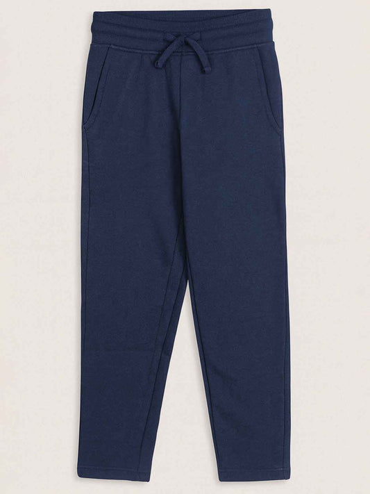 Boys Fleece Navy Track Pant