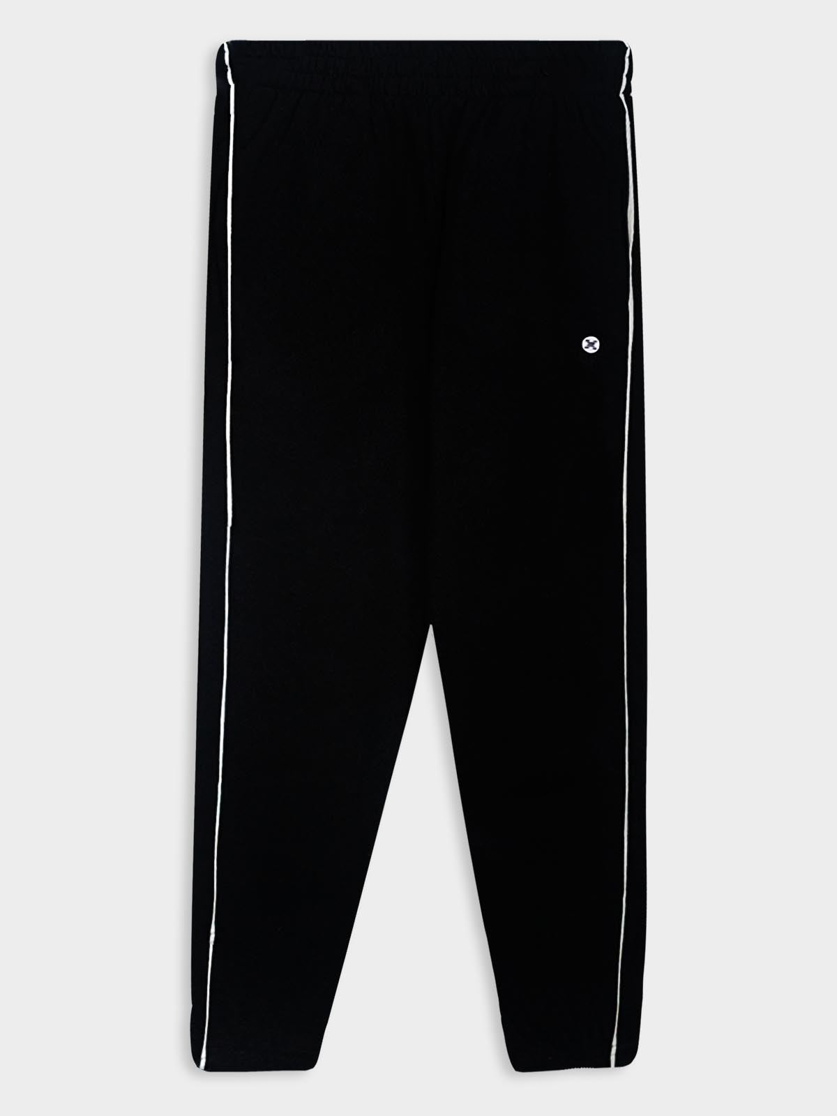 Boys Fleece Black Sweatpants