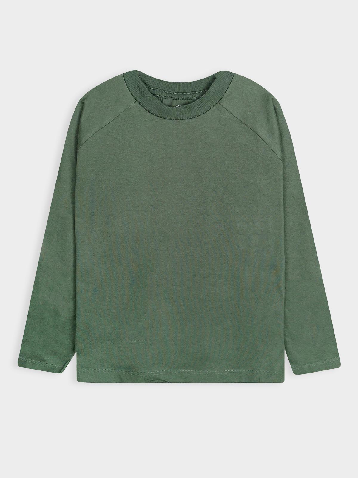 Boys Long Sleeve Olive T-Shirt