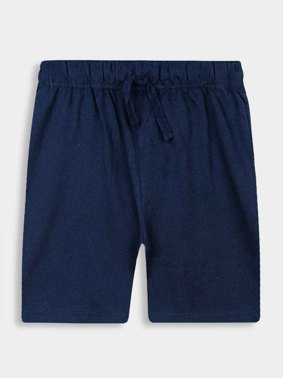 Boys French Terry Navy Shorts