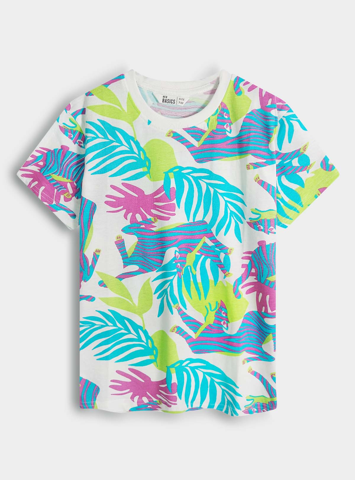 Boys White AOP T-Shirt