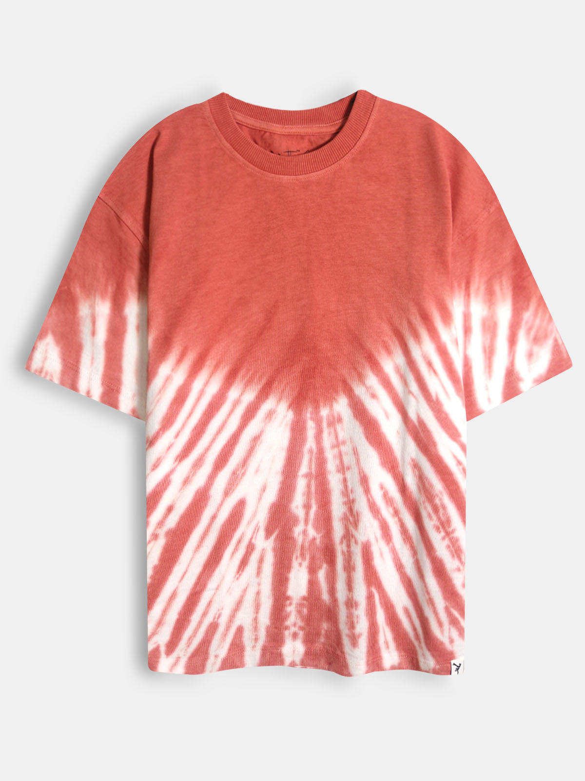 Boys Oversize Fit Rust Tie n Dye T-Shirt