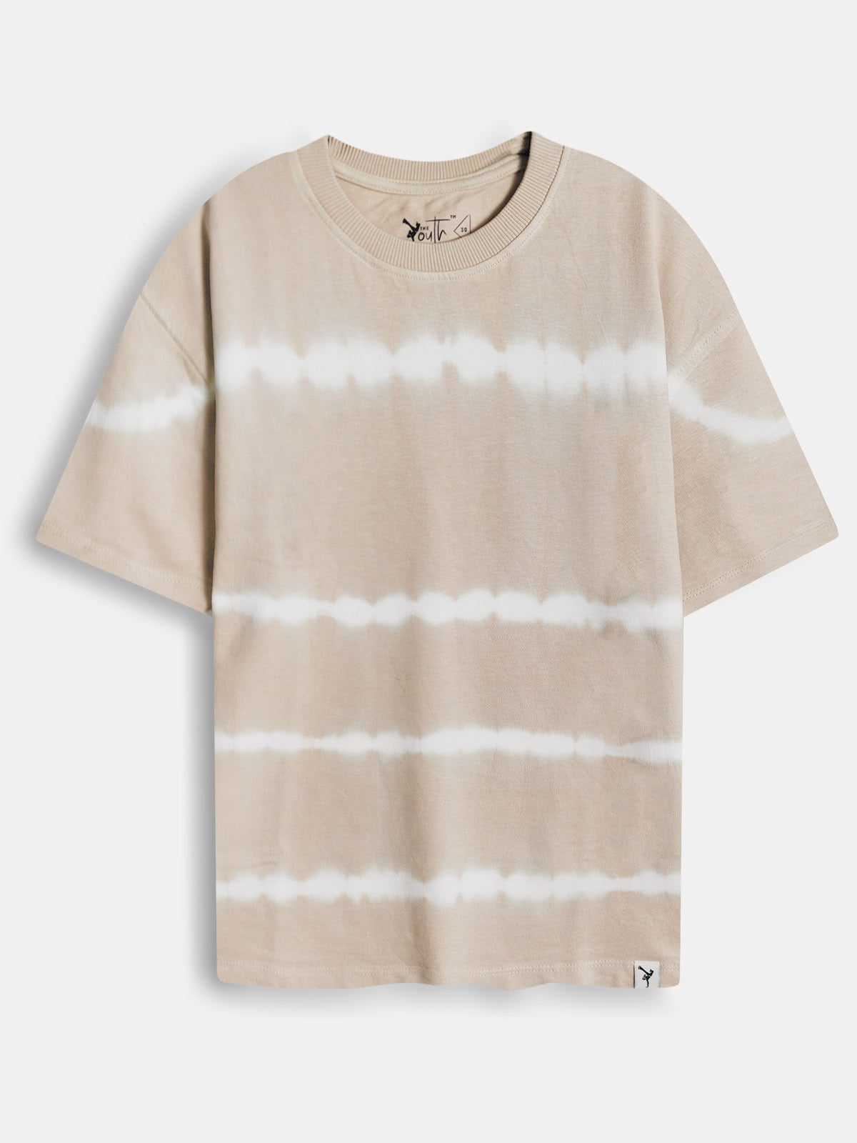 Boys Oversize Fit Brown Tie n Dye T-Shirt