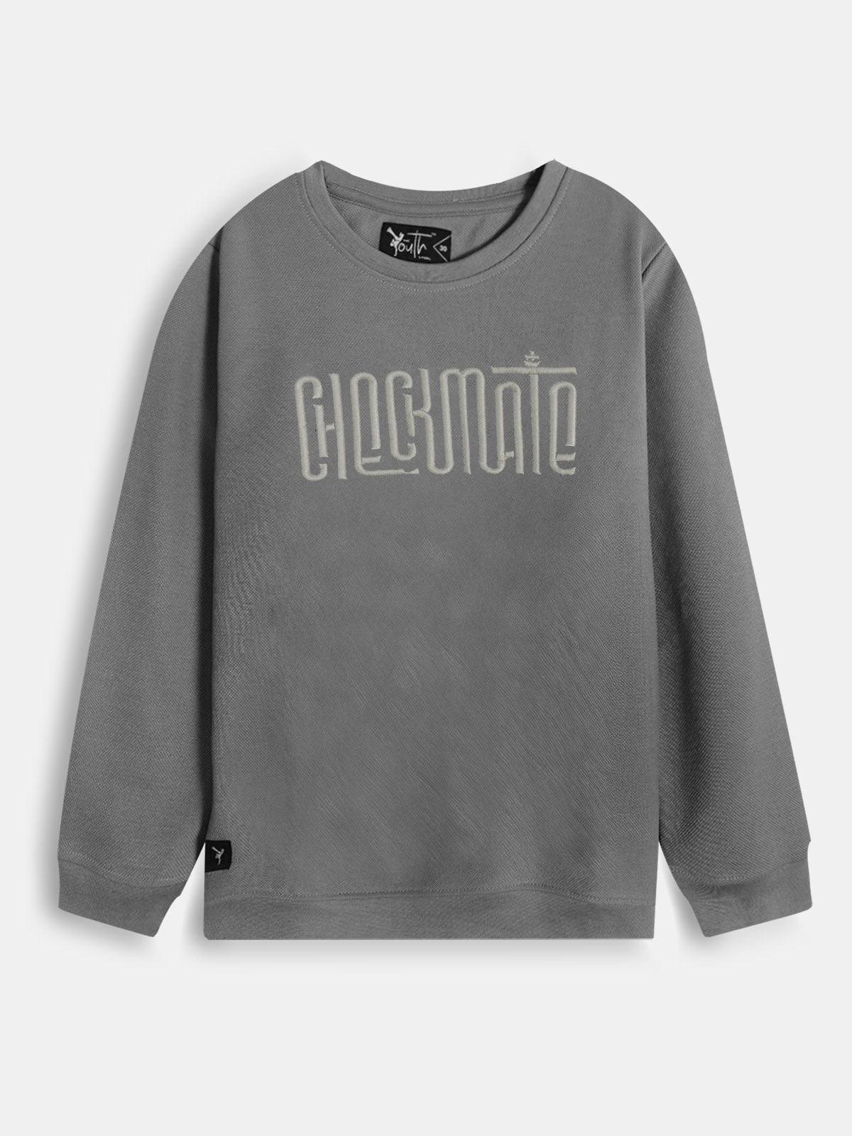 Boys Interlock Grey Pullover