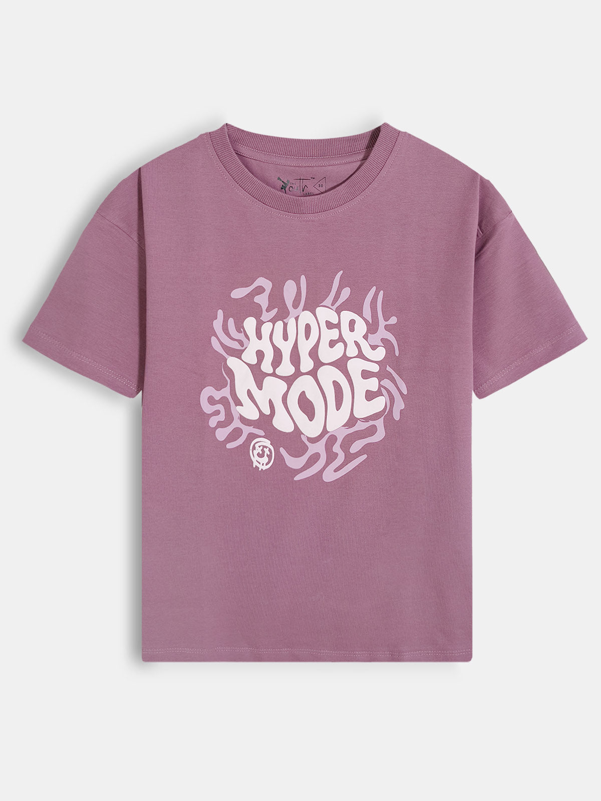 Boys Oversize Fit Berry Purple T-shirt