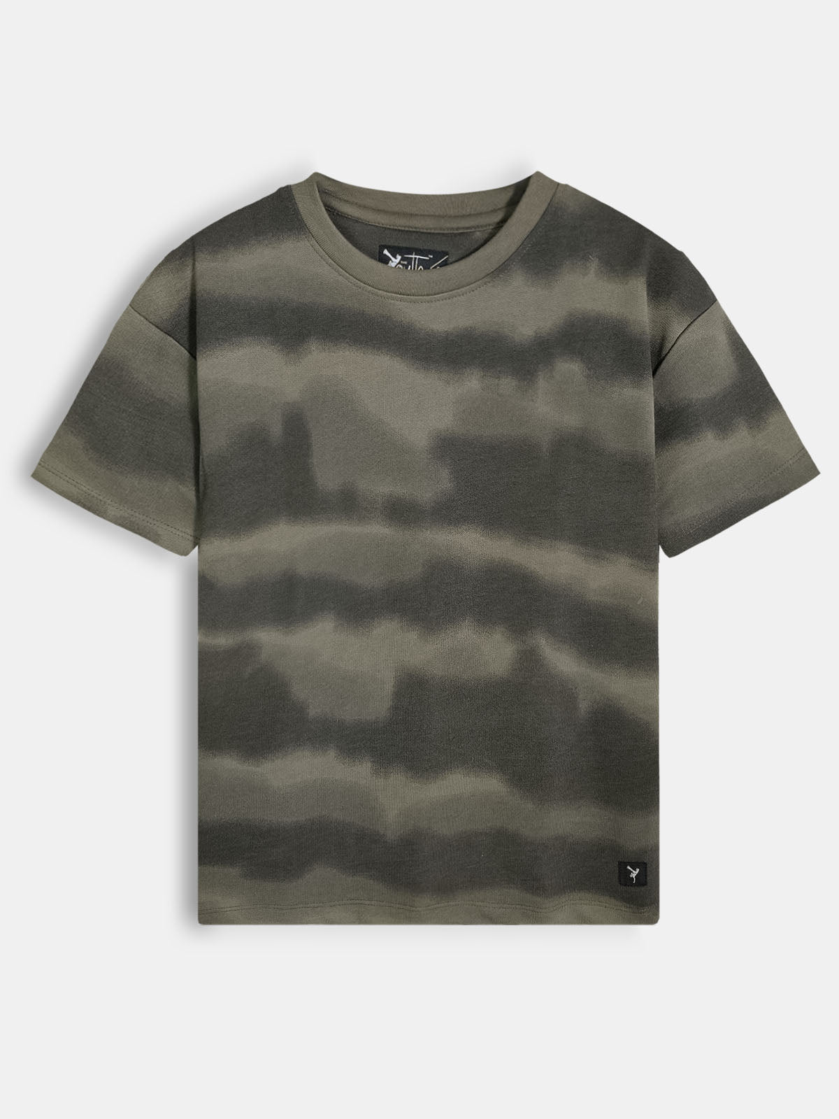 Boys Oversize Fit Green T-Shirt