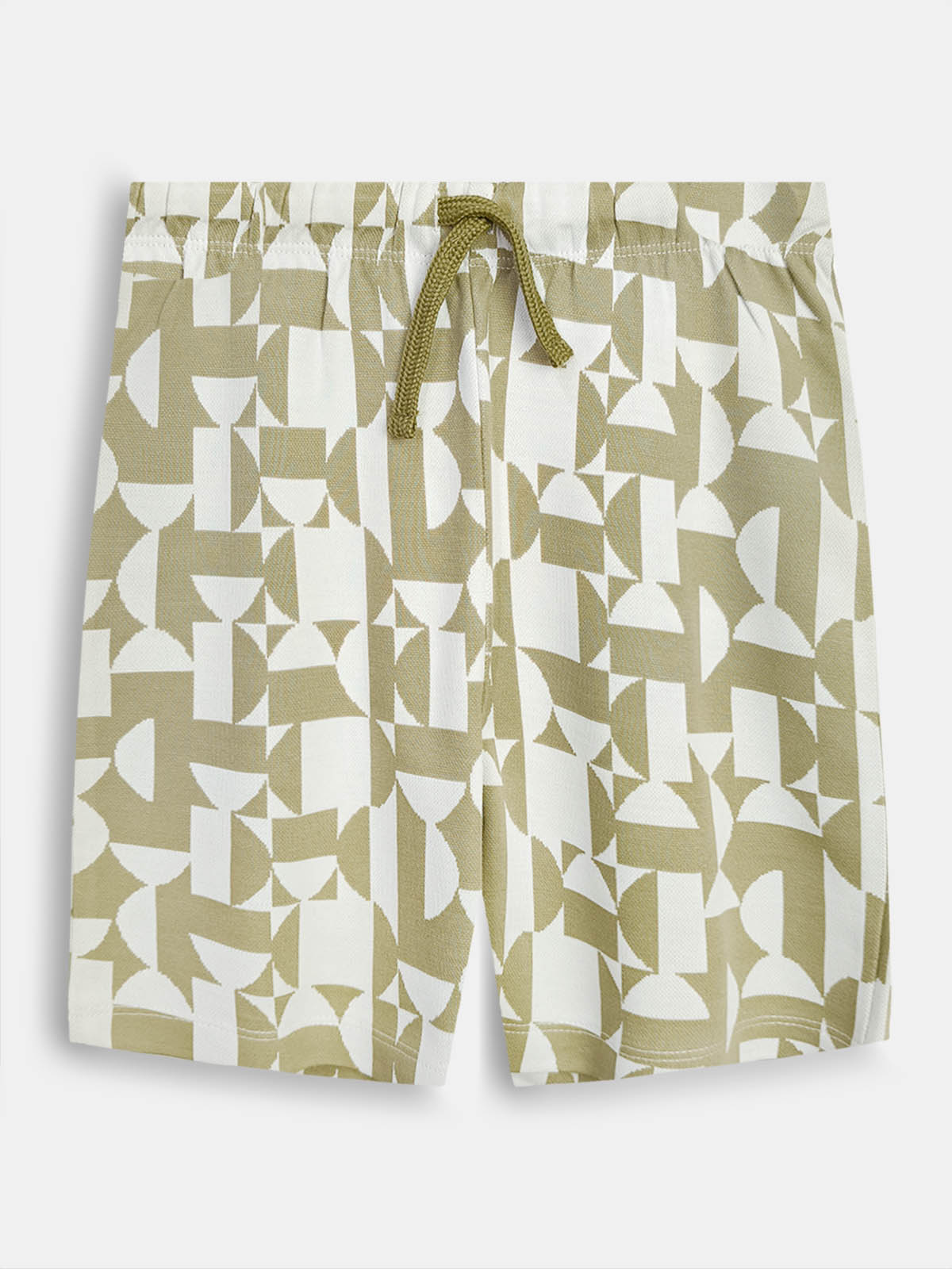 Boys Cuban Collar Shirt Co-Ord Set Green