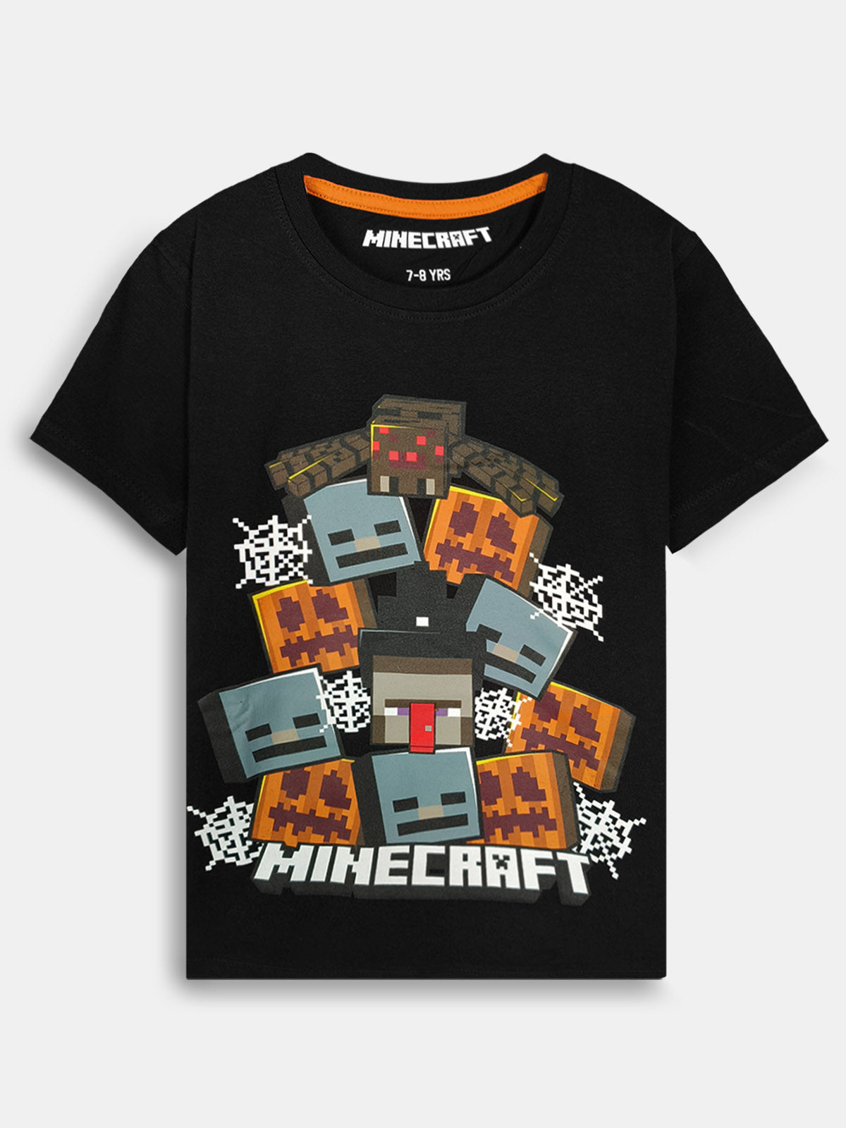 Boys Printed Black T-Shirts